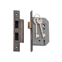 Tradco 6152 5 Lever Lock Rumbled Nickel 46mm