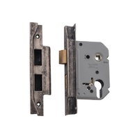 Tradco 6159 Rebated Euro Lock Rumbled Nickel 57mm