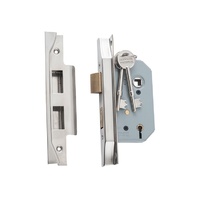 Tradco Rebated 5 Lever Mortice Lock Satin Nickel 46mm 6172