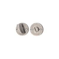Tradco Round Privacy Turn Rumbled Nickel 6348
