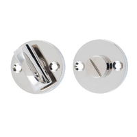 Tradco Round Privacy Turn 35mm Polished Nickel 6471