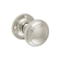 *WSL DISCONTINUED* Tradco Milton Knob on Rose Polished Nickel 57mm 6489