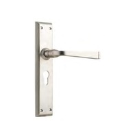 Tradco 6557+ Menton Door Lever Satin Nickel 225x50mm