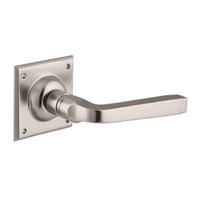 Tradco Menton Door Lever Handle on Square Rose 60mm Satin Nickel 6559