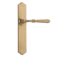 Tradco Reims Lever on Long Backplate Latch Satin Brass 6640