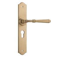 Tradco Reims Lever on Long Backplate Euro Satin Brass 6640E