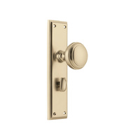 Out of Stock: ETA Early February - Tradco Milton Knob on Long Backplate Privacy Satin Brass 6646P