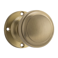 Tradco Milton Door Knob on Rose 57mm Satin Brass 6649