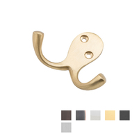 Tradco Double Robe Hook Hanger - Available in Various Finishes