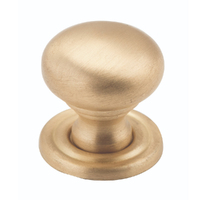 Restocking Soon: ETA Mid August - Tradco Classic Cupboard Knob 19mm Satin Brass 6712