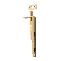 Out of Stock: ETA Early January - Tradco Flush Bolt 150mm Satin Brass 7730