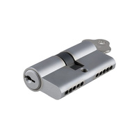 Tradco 8564 Dual Function 5 Pin Key/Key Euro Cylinder Satin Chrome 65mm 
