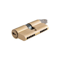 Tradco Dual Function 5 Pin Key/Key Euro Cylinder Satin Brass 80mm 8576