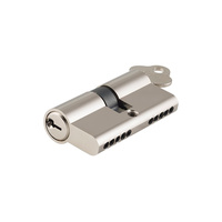 Tradco Dual Function 5 Pin Key/Key Euro Cylinder Polished Nickel 80mm 8578