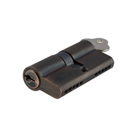 Tradco Dual Function 5 Pin Key/Key Euro Cylinder Antique Copper 100mm 8582