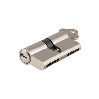 Out of Stock: ETA October - Tradco Dual Function 5 Pin Key/Key Euro Cylinder Satin Nickel 100mm 8589