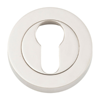 Iver Forged Round Euro Escutcheon 52mm Polished Nickel 9308