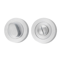 Iver Oval Privacy Turn Round Brushed Chrome 52mm 9315
