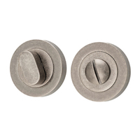 Iver Oval Privacy Turn Round 52mm Distressed Nickel 9317