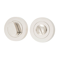 Iver Oval Privacy Turn Round 52mm Polished Nickel 9318
