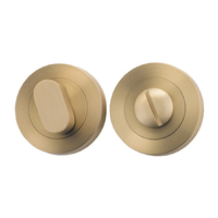 Iver Oval Privacy Turn Round Brushed Brass 52mm 9361
