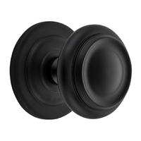 Iver Sarlat Centre Door Knob Handle 107mm Matt Black 9403