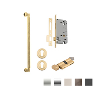 Iver Brunswick Door Pull Handle Entrance Kit Key/Thumb 450mm - Available in Various Finishes