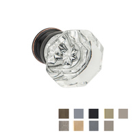 Tradco Sophia Glass Cupboard Knob Available in 10 Finishes