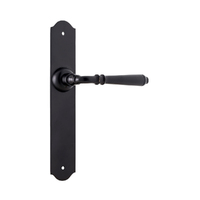 Tradco Reims Lever on Long Backplate Passage Matt Black 9620