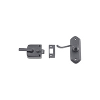 Tradco 9636 Door Latch Left Hand External Matte Black