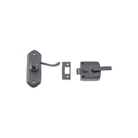 Tradco 9637 Door Latch Right Hand External Matte Black