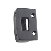 Tradco 9638 Door Latch Box Keeper Matte Black