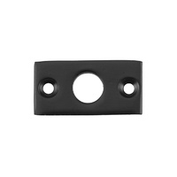 Tradco 9664 Barrel Bolt Plate Keeper Matte Black 32x16mm-9mm