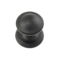 Tradco 9679 Centre Door Knob Matte Black 85mm