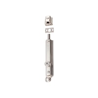 *WSL DISCONTINUED* Tradco Locking Surface Mounted Bolt Polished Nickel 150mm x 32mm 9784
