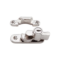 Out of Stock: ETA Mid April - Tradco Key Operated Locking Sash Fastener Polished Nickel 64mm 9788