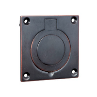 Tradco 9817 Cellar Door Pull Antique Copper 63x63mm