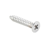 Tradco Hinge Screw Chrome Plate Pack of 50 - Available in Various Sizes