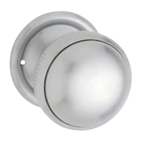 Tradco Small Milled Edged Mortice Door Knob 45mm Satin Chrome TD0888