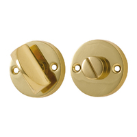 Tradco Round Privacy Turn 35mm Polished Brass TD1157