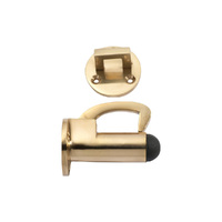Out of Stock: ETA Early January 2024 - Tradco Hook Door Stop Polished Brass P70 D39mm TD1511