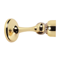Tradco Magnetic Door Stop 75mm Polished Brass TD1536