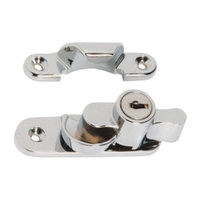 Restocking Soon: ETA End August - Tradco Key Operated Locking Sash Fastener 20mm Satin Chrome TD1609