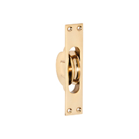 Tradco Sash Pulley Polished Brass 25x125mm TD1680