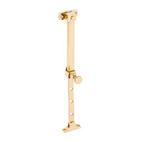 Tradco Telescopic Pin Casement Stay Polished Brass 200-295mm TD1700