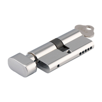 Tradco Euro Cylinder C4 Key Lock 5 Pin Key/Thumb Turn Chrome Plated TD2052