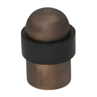 Out of Stock: ETA Early January 2024 - Tradco Domed Door Stop 50mm Antique Brass TD2281