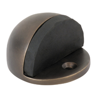 Tradco Oval Door Stop 29mm Antique Brass TD2350