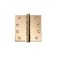 Tradco Ball Bearing Hinge 100x100mm Polished Brass TD2464