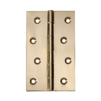 Tradco Fixed Pin Hinge 100x60mm Polished Brass TD2472